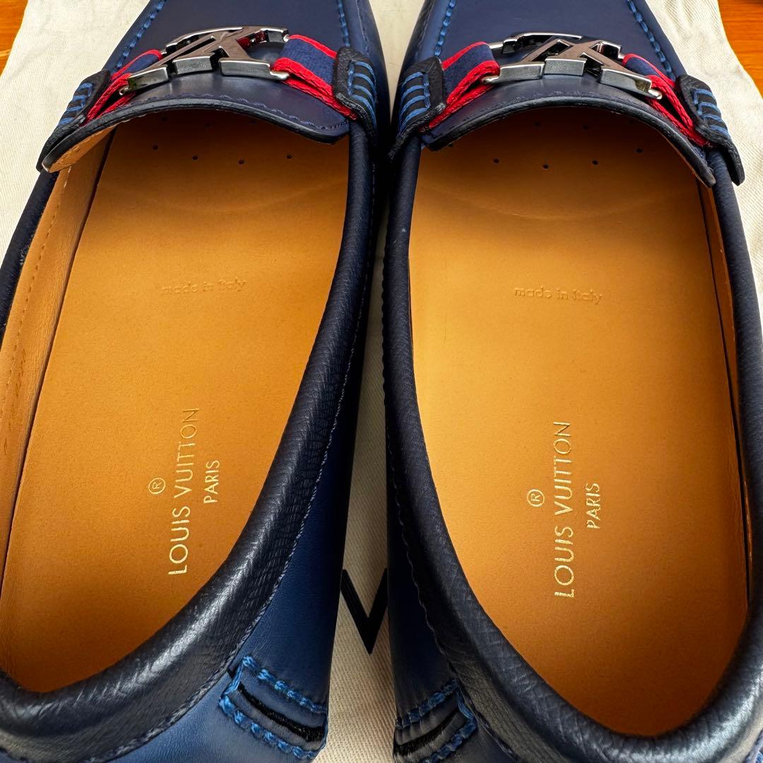【未使用品】 ルイヴィトン モンテカルロ レザー ドライビングシューズ