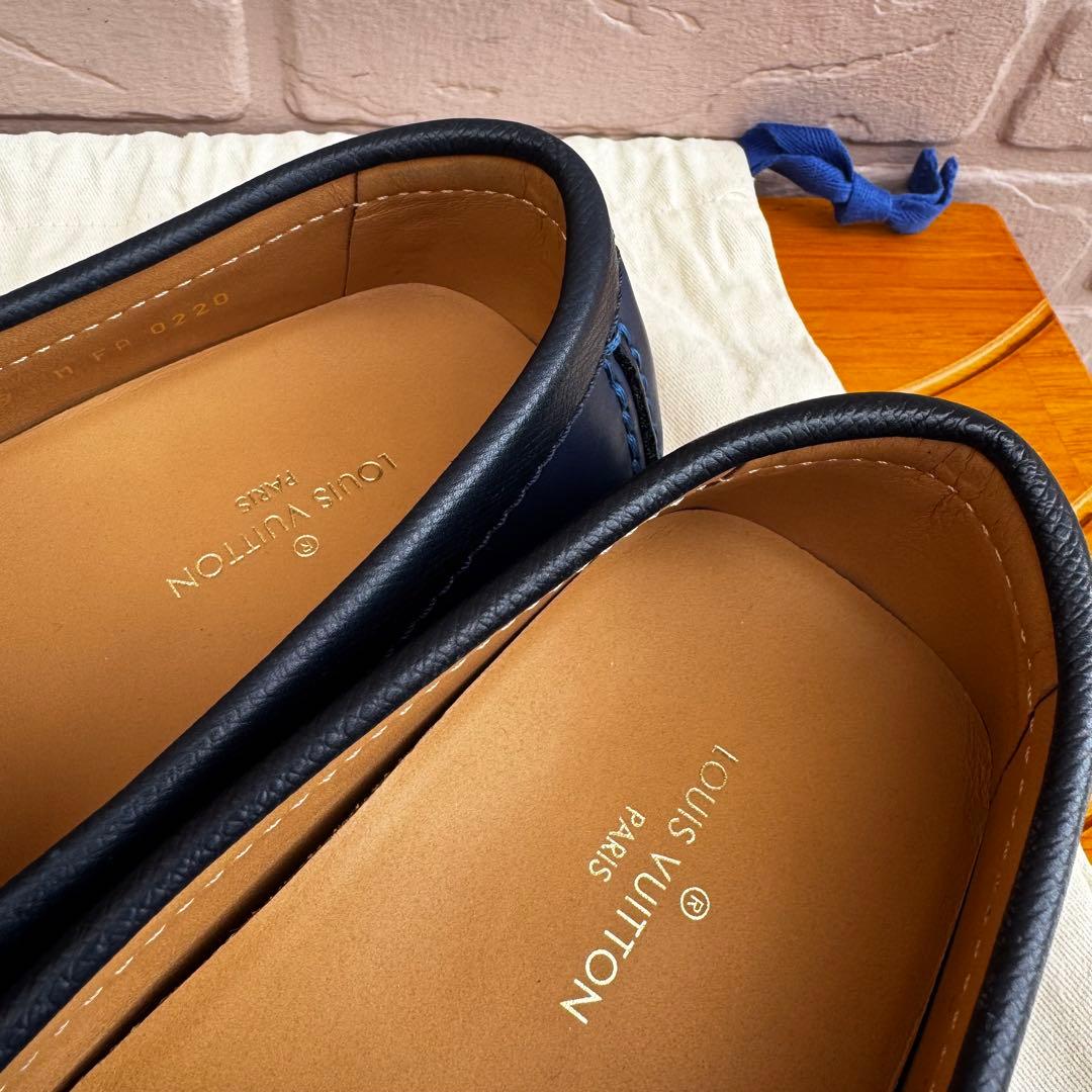 【未使用品】 ルイヴィトン モンテカルロ レザー ドライビングシューズ