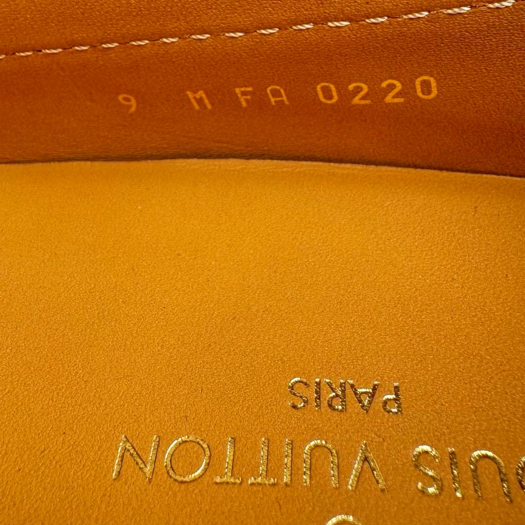 【未使用品】 ルイヴィトン モンテカルロ レザー ドライビングシューズ