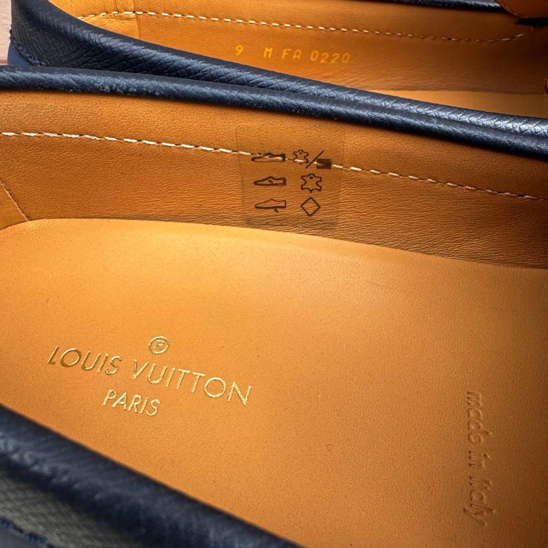 【未使用品】 ルイヴィトン モンテカルロ レザー ドライビングシューズ