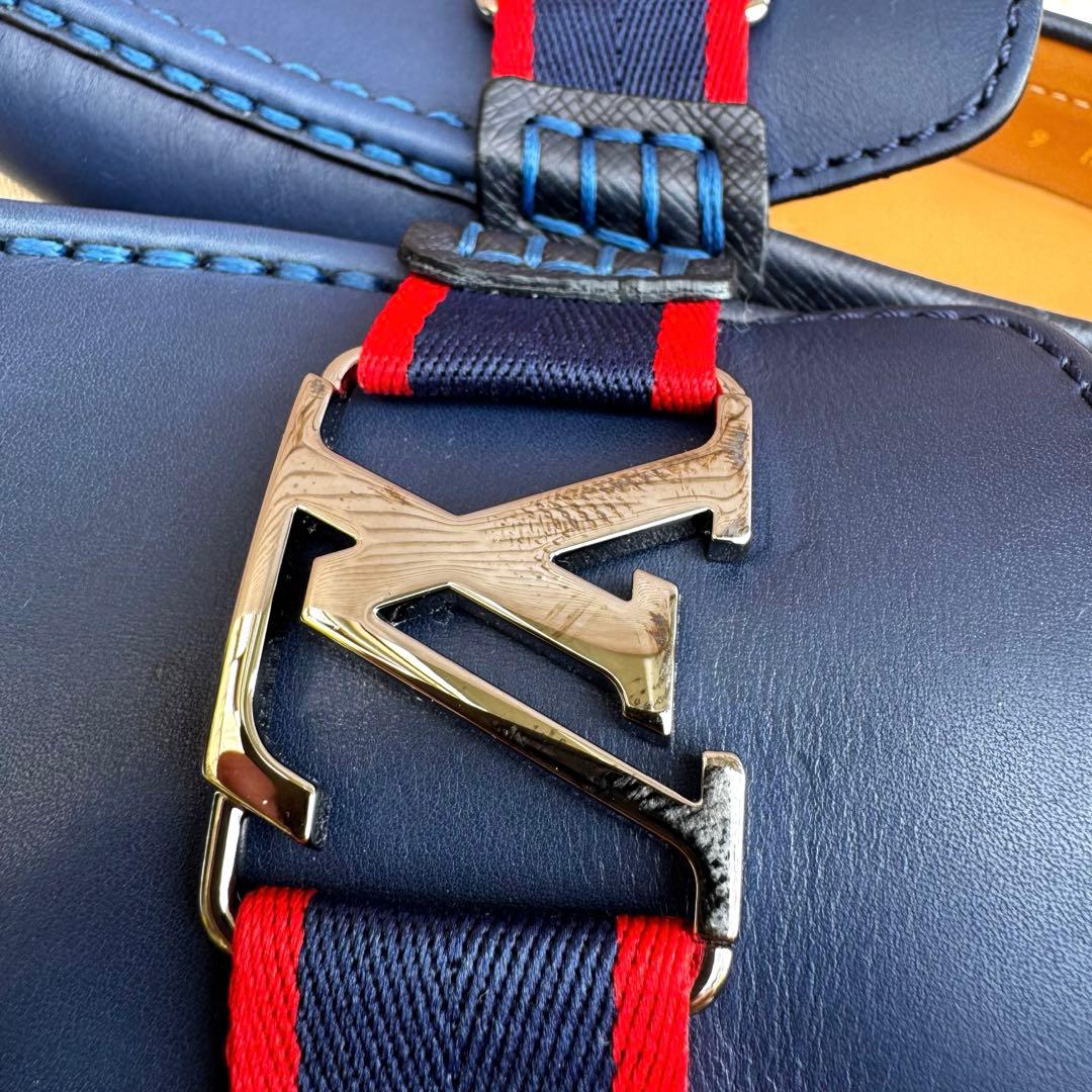 【未使用品】 ルイヴィトン モンテカルロ レザー ドライビングシューズ