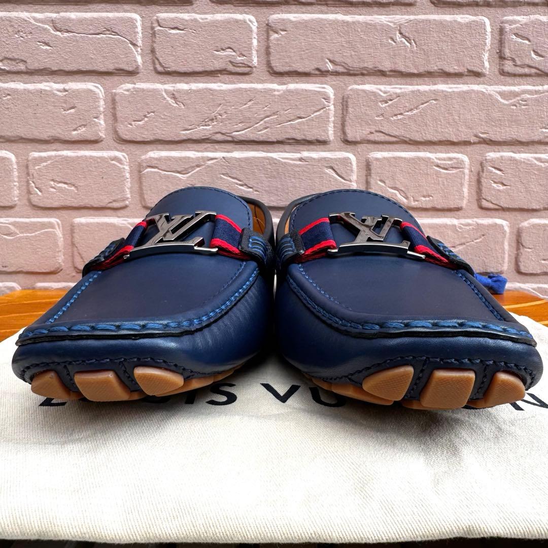 【未使用品】 ルイヴィトン モンテカルロ レザー ドライビングシューズ