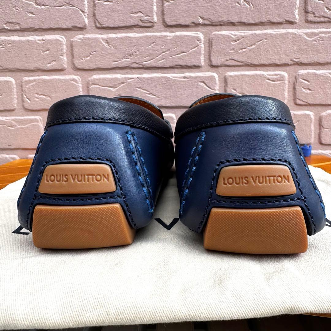 【未使用品】 ルイヴィトン モンテカルロ レザー ドライビングシューズ