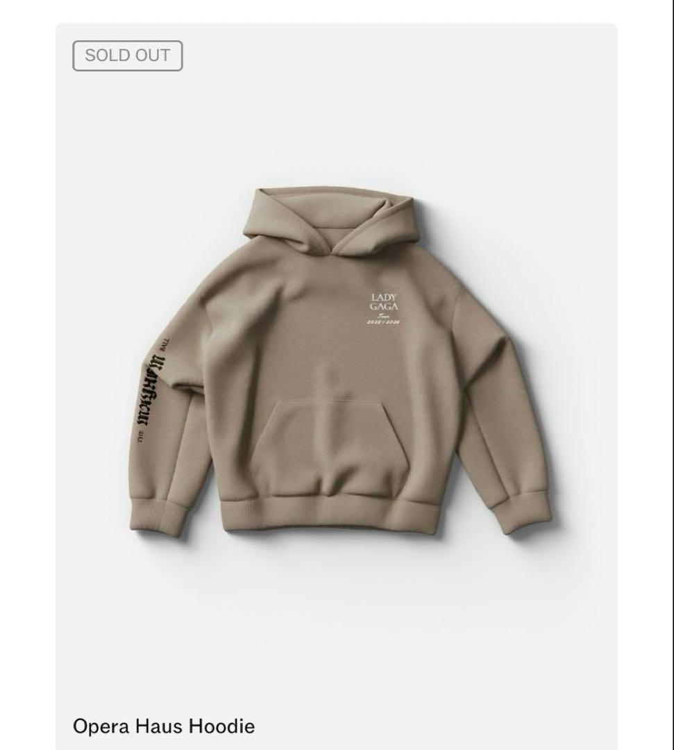 レディーガガ MAYHEM The Ball 公式グッズ パーカー ベージュ S