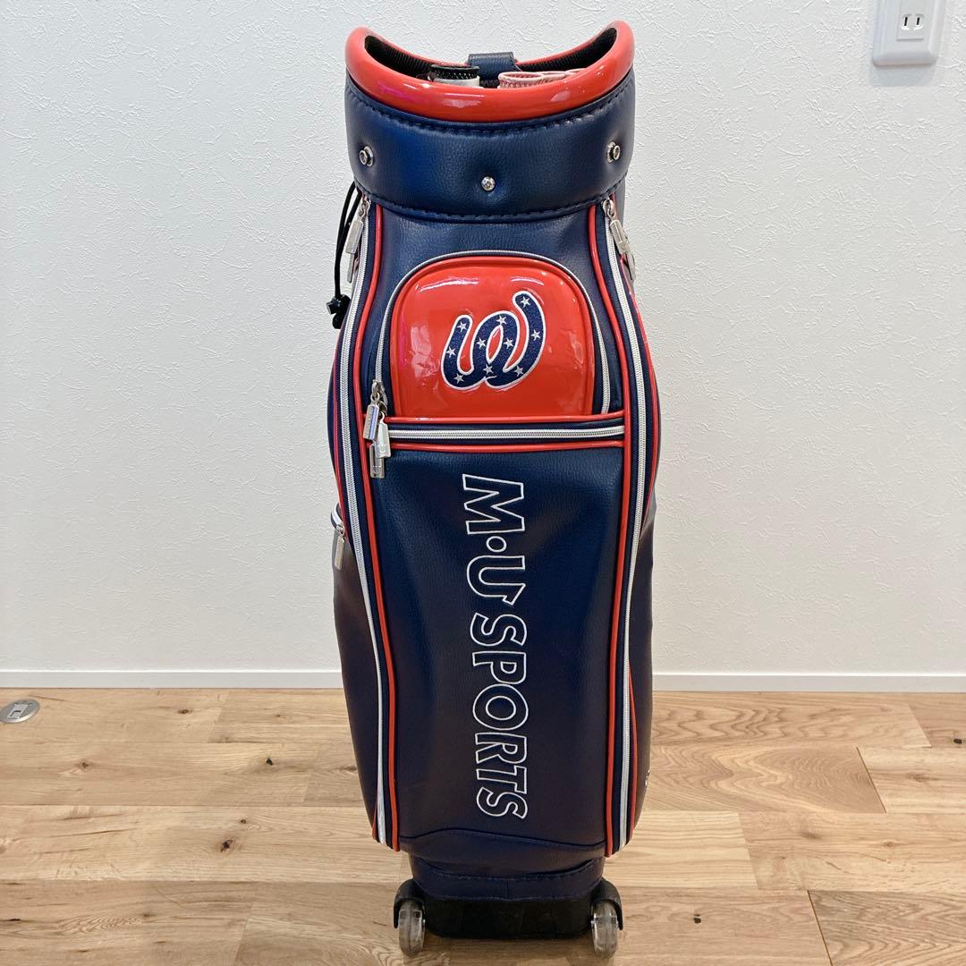 MU SPORTS キャディバッグ 8.5型 ローリングソール フードカバー付き