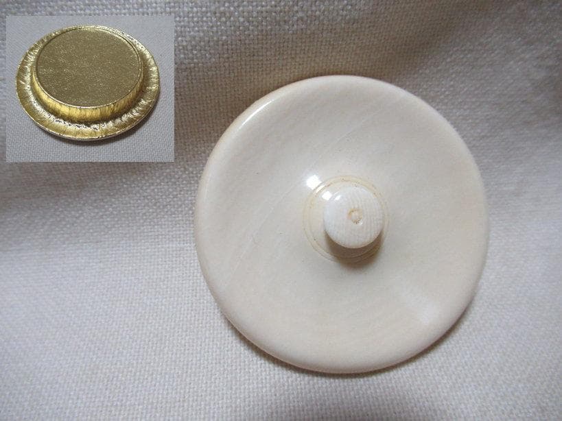 松本鐵山造　茶入　大名物北野肩衝　共箱