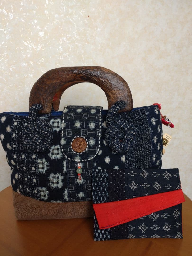 絣、酒袋手作り鞄【ぽんこ様用】