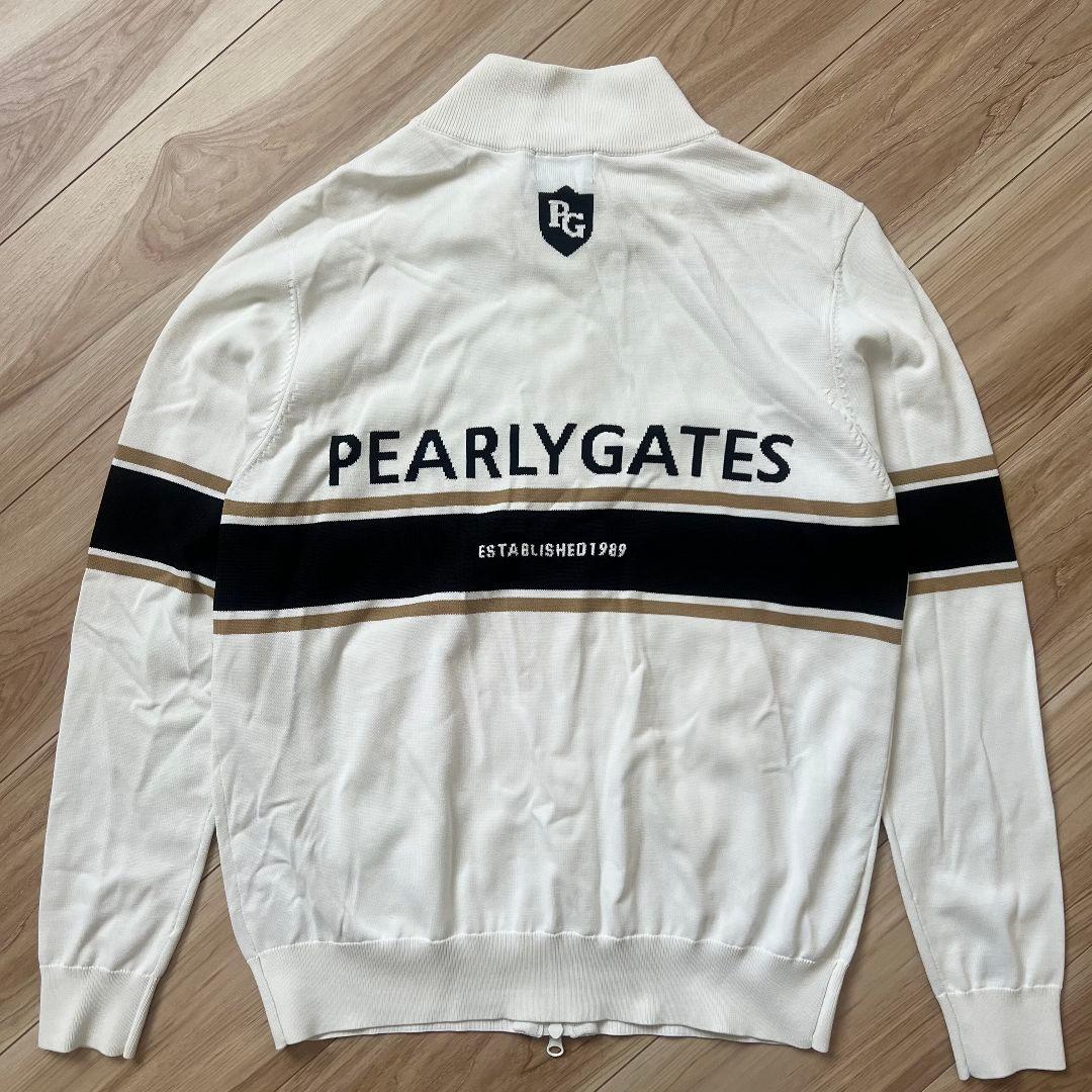 PEARLY GATES パーリーゲイツ　ニット　ジャケット　メンズ　ロゴ　M
