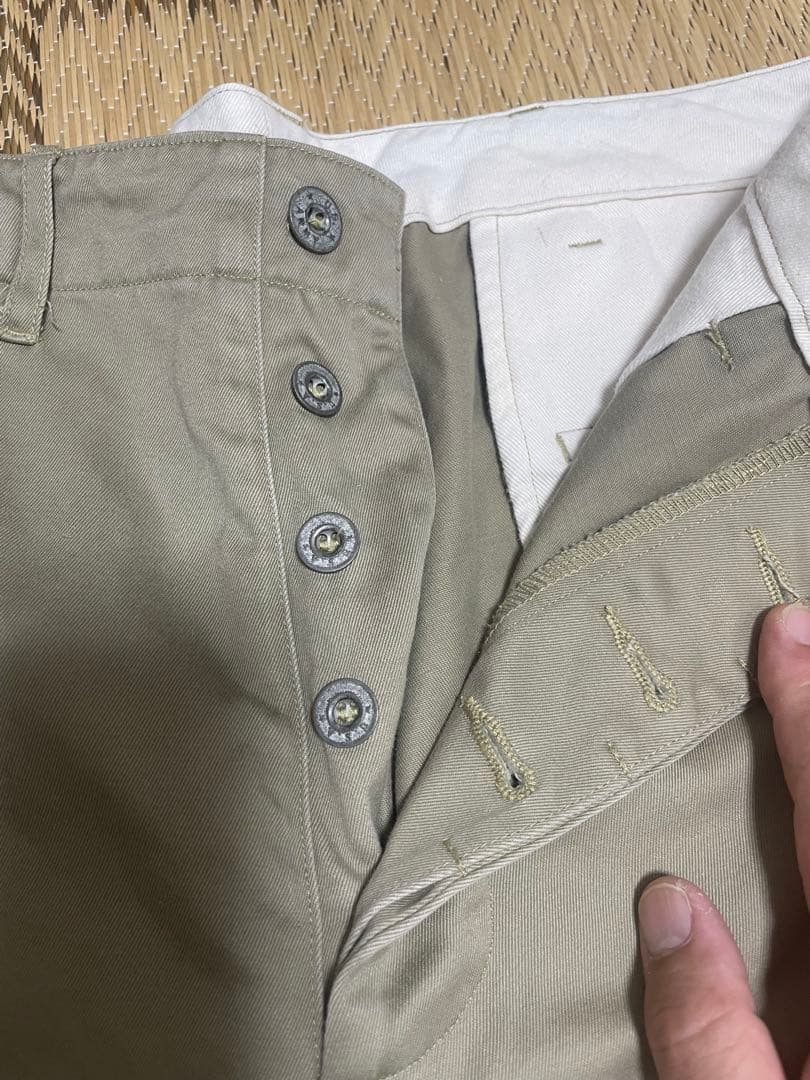 バズリクソンズワイドチノパン1942レプリカm43036