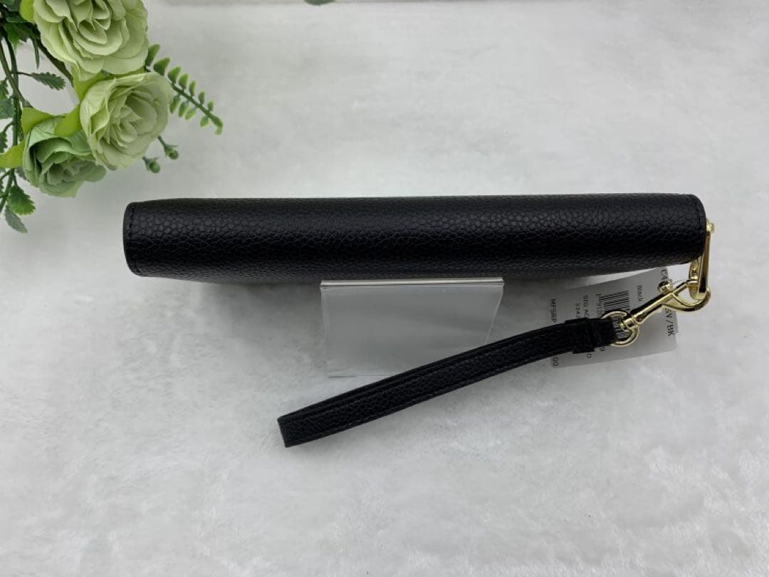 新品 COACH コーチ 長財布 ブラックミッドナイト アコーディオン