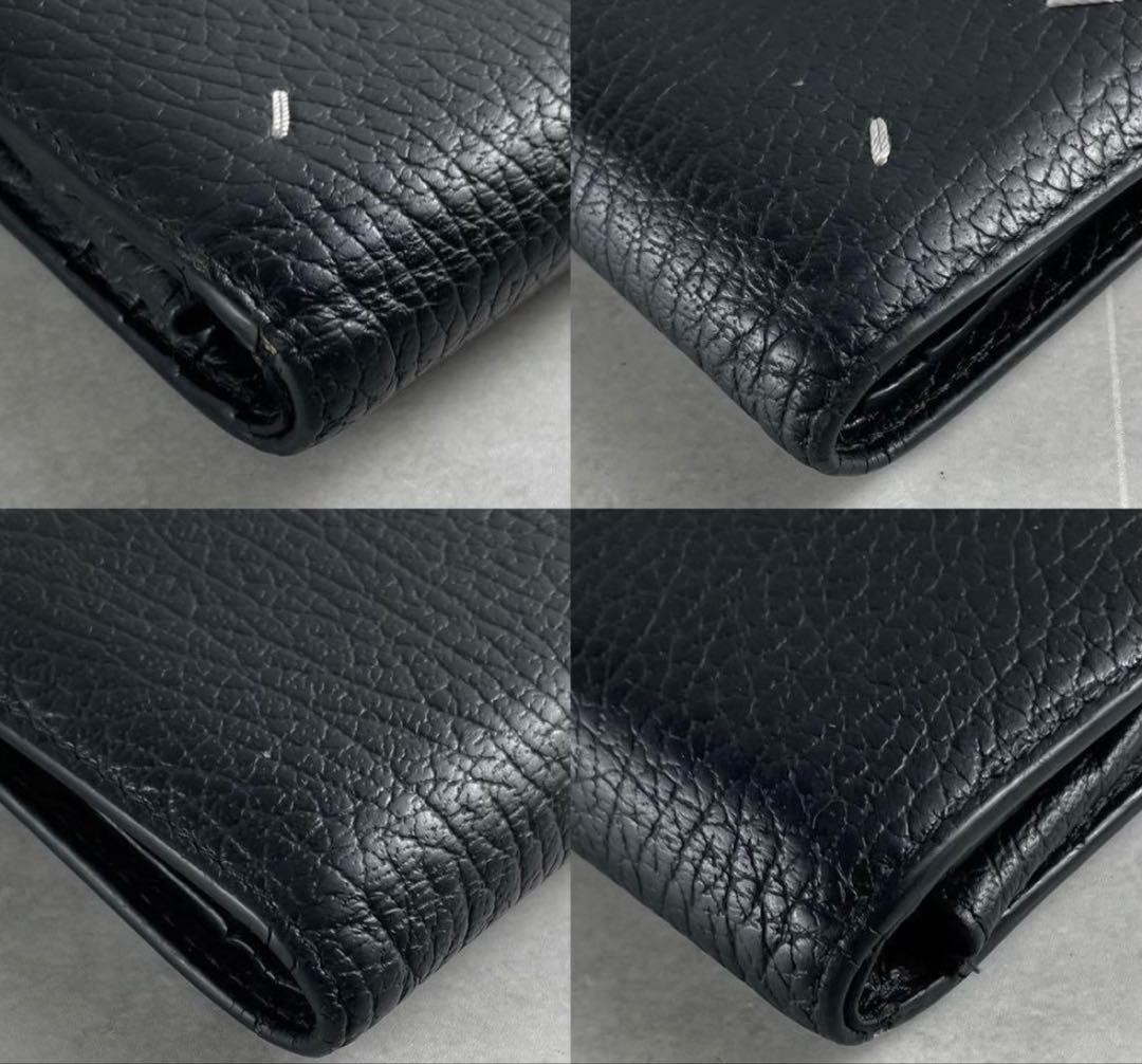 ぱ*こ様 黒のレザー二つ折り財布