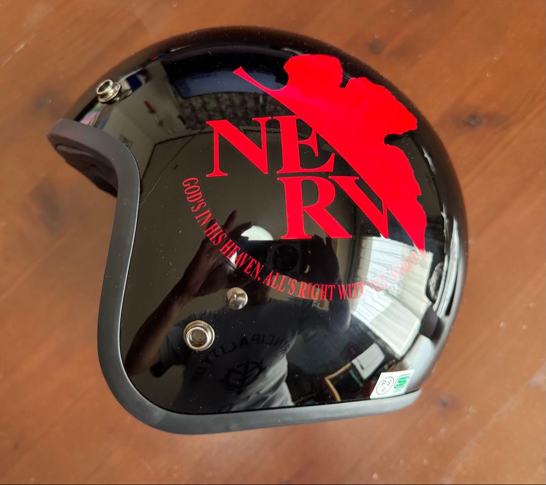 EVA PRODUCT ジェットヘルメット 赤黒