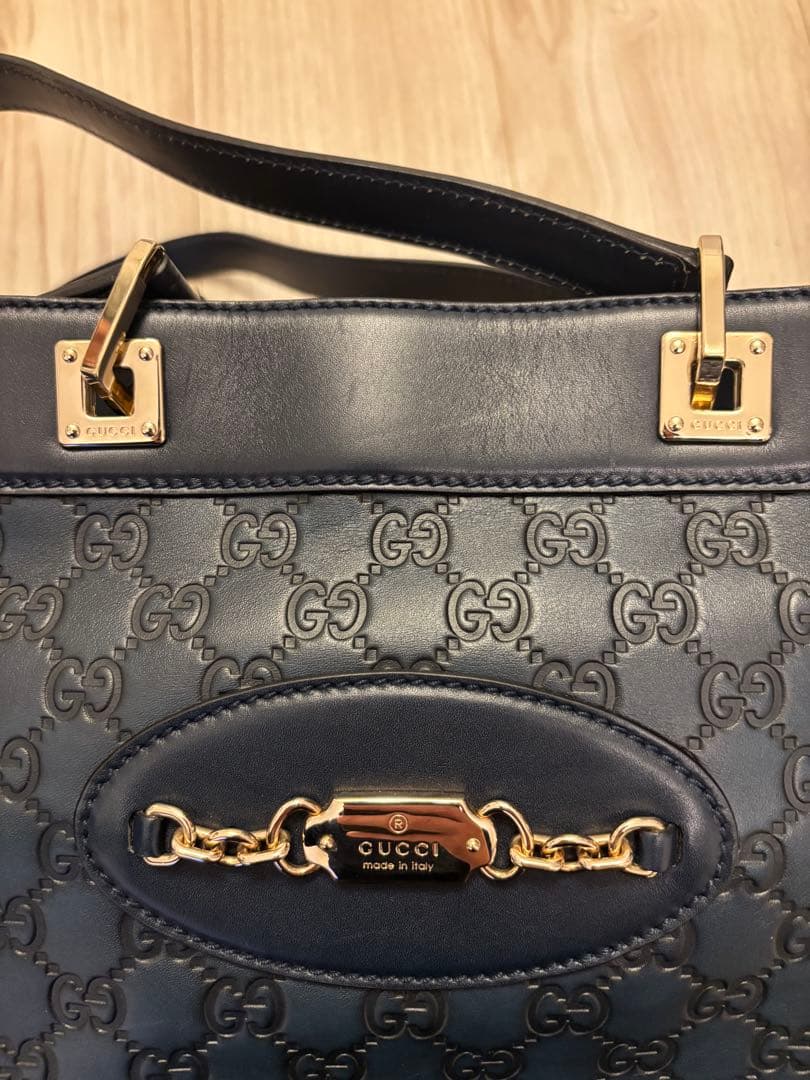 GUCCI ホースビット145993 ネイビー