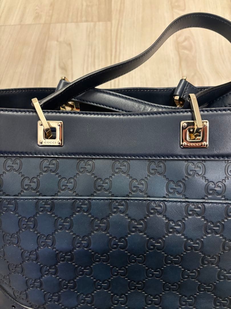 GUCCI ホースビット145993 ネイビー