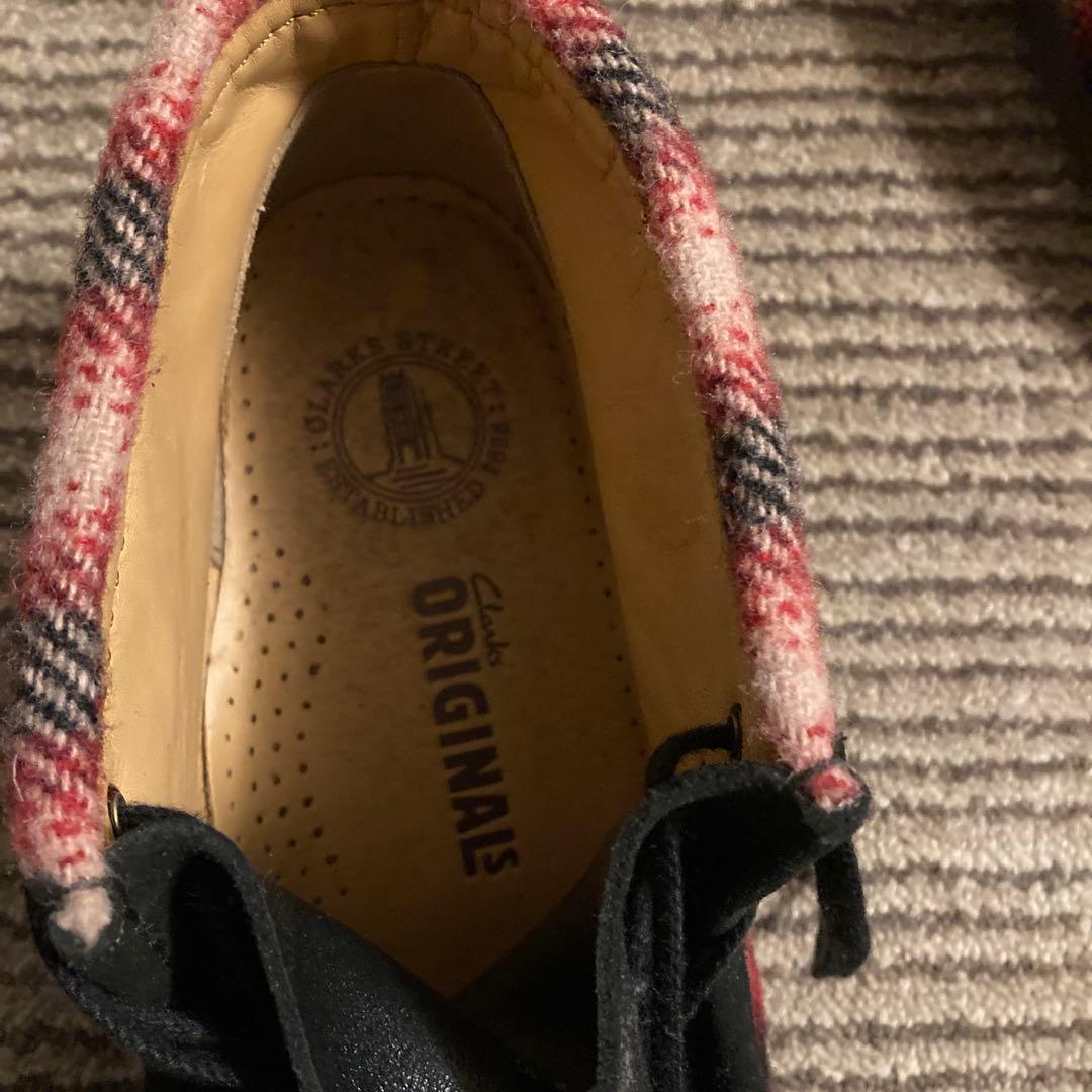 新品　クラークス　ワラビー　9 WOOLRICHFABRIC