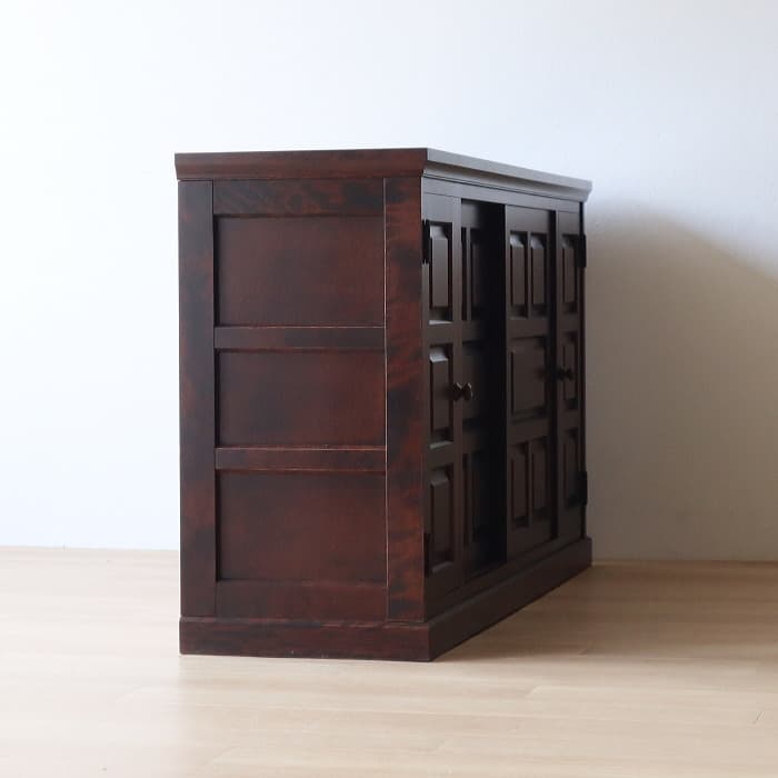 アンティーク 北海道民芸家具 下駄箱 サイドボード 収納棚 古家具