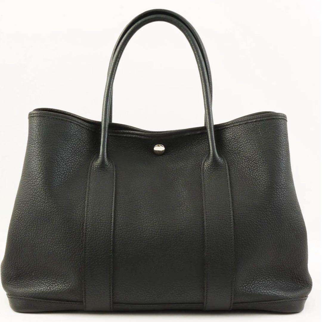 ★美品★★エルメスガーデンパーティPM ネゴンダ ブラック A4収納