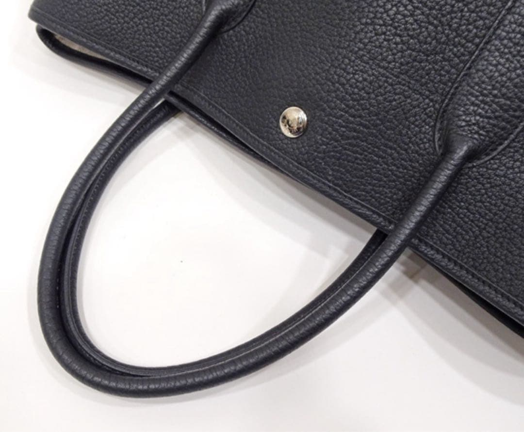 ★美品★★エルメスガーデンパーティPM ネゴンダ ブラック A4収納