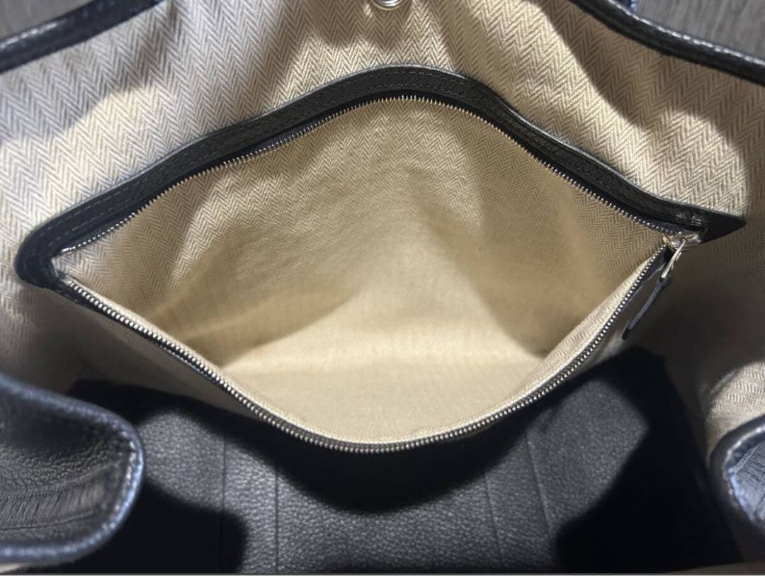 ★美品★★エルメスガーデンパーティPM ネゴンダ ブラック A4収納