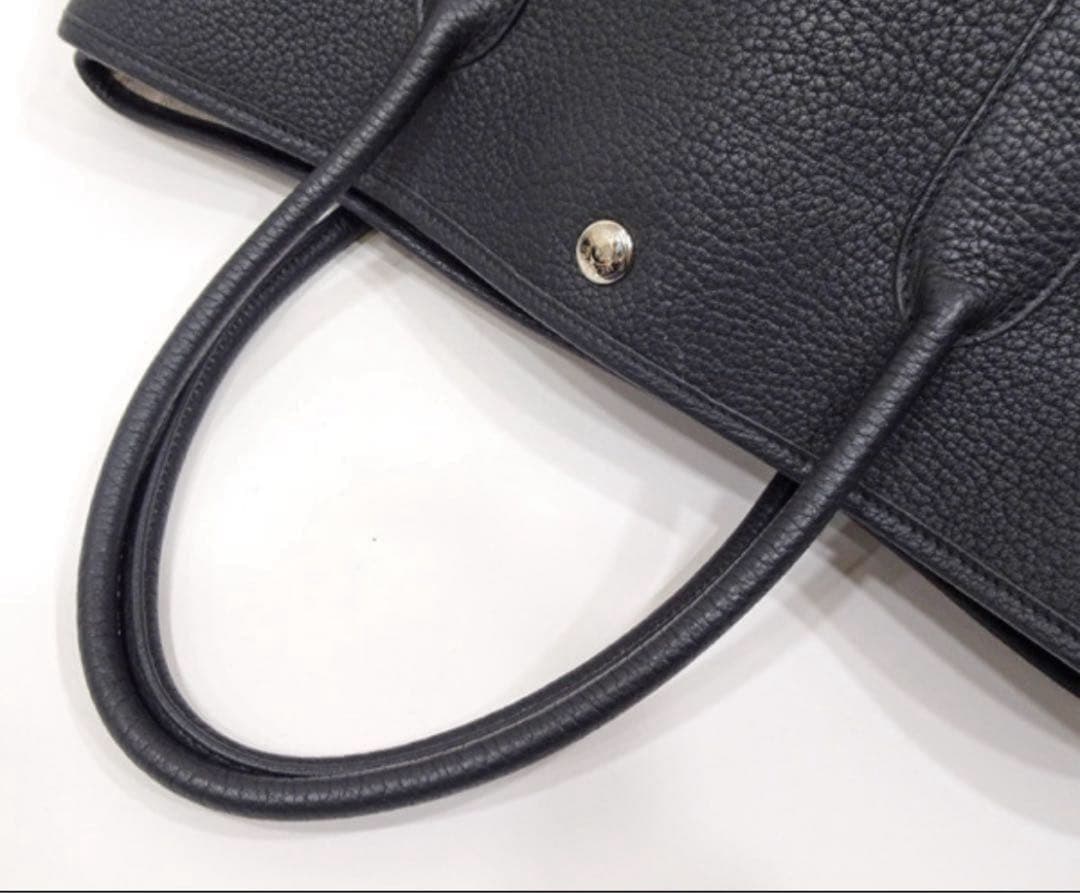 ★美品★★エルメスガーデンパーティPM ネゴンダ ブラック A4収納