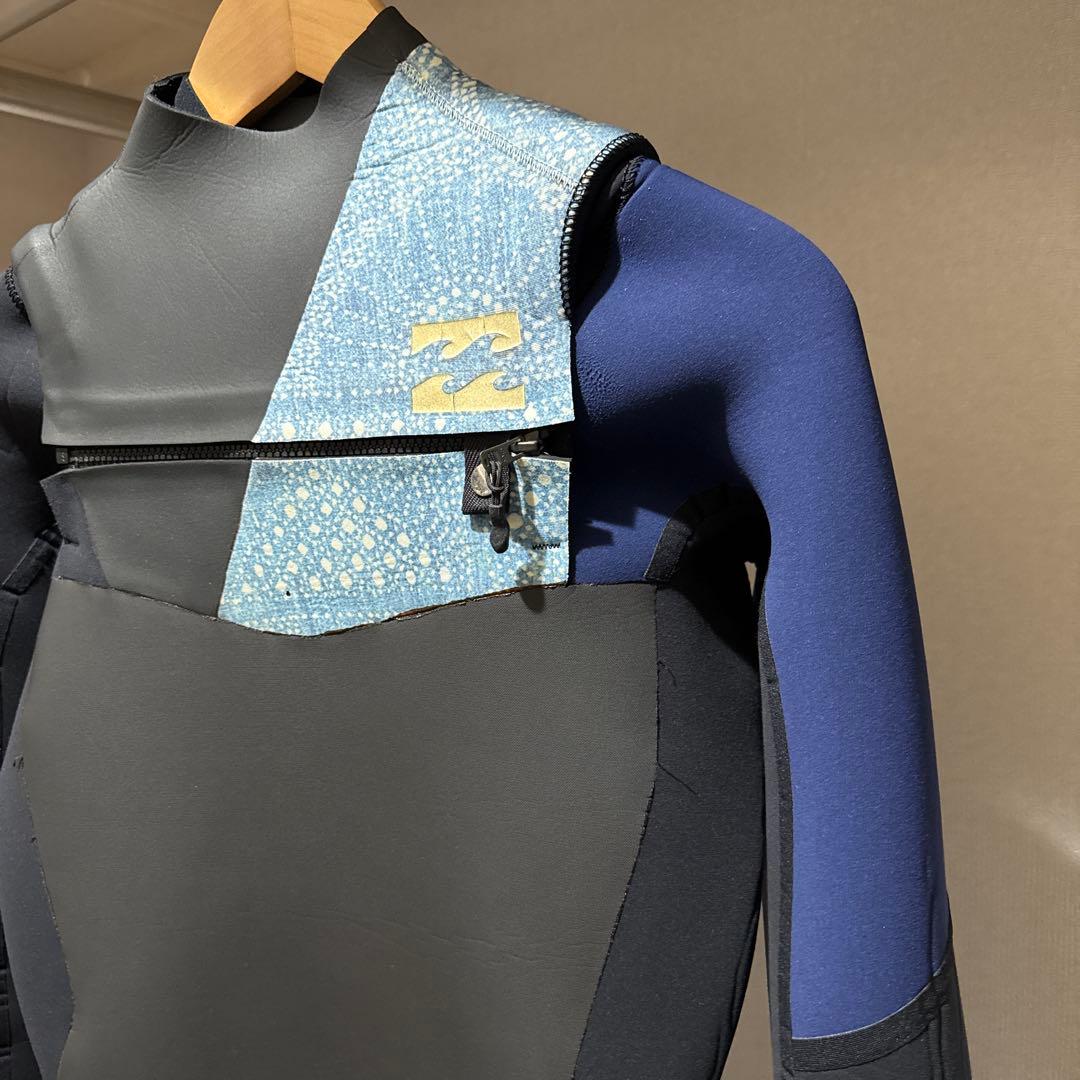 Billabong セミドライ　ブラック　ブルー　頂　フルオーダー