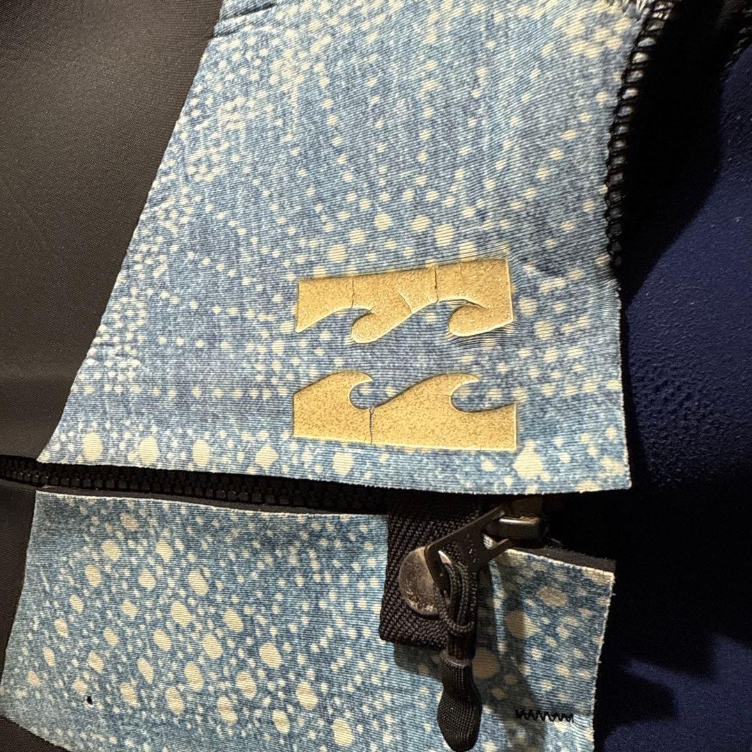 Billabong セミドライ　ブラック　ブルー　頂　フルオーダー