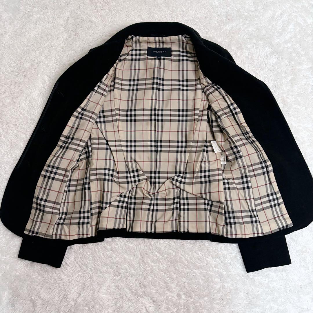 BURBERRY LONDON ジャケット ノバチェック レディース　ベロア