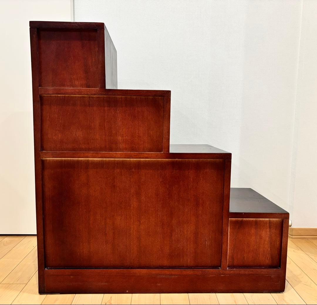 階段箪笥 インテリア 昭和レトロ 和箪笥 民芸調家具 アンティーク　②