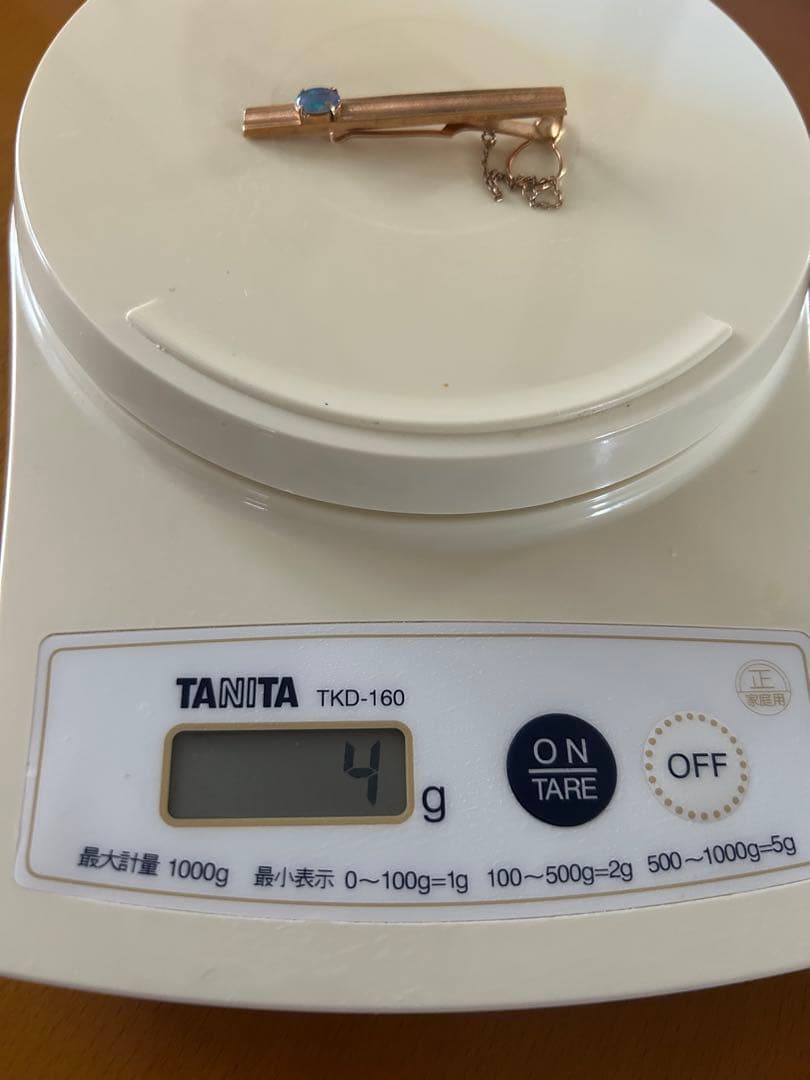 K18 ネクタイピン　オパール