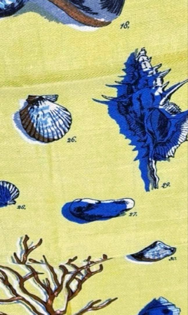 ファイナルセール新品manipuri シェル リネンコットンシルク ストール