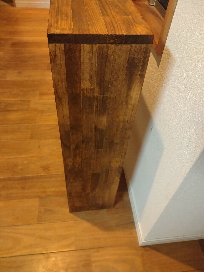 木製　ハンドメイド　オーダー　3段ラック　シェルフ　棚　本棚　マガジンラック