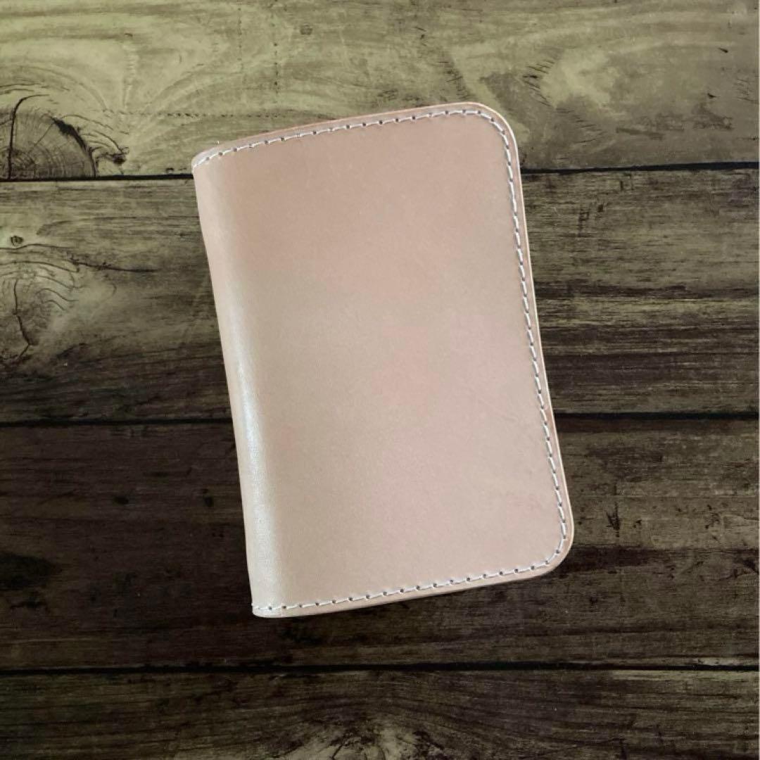 【呪われし者】COW CRUST クラストレザー　ミドルウォレット　タン