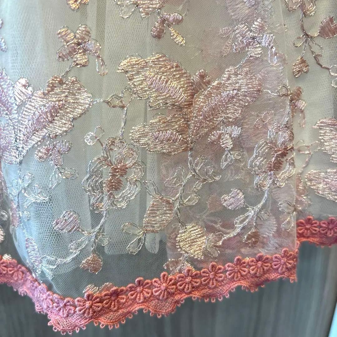 mezzo piano 刺繍ビジュー付きドレス　120