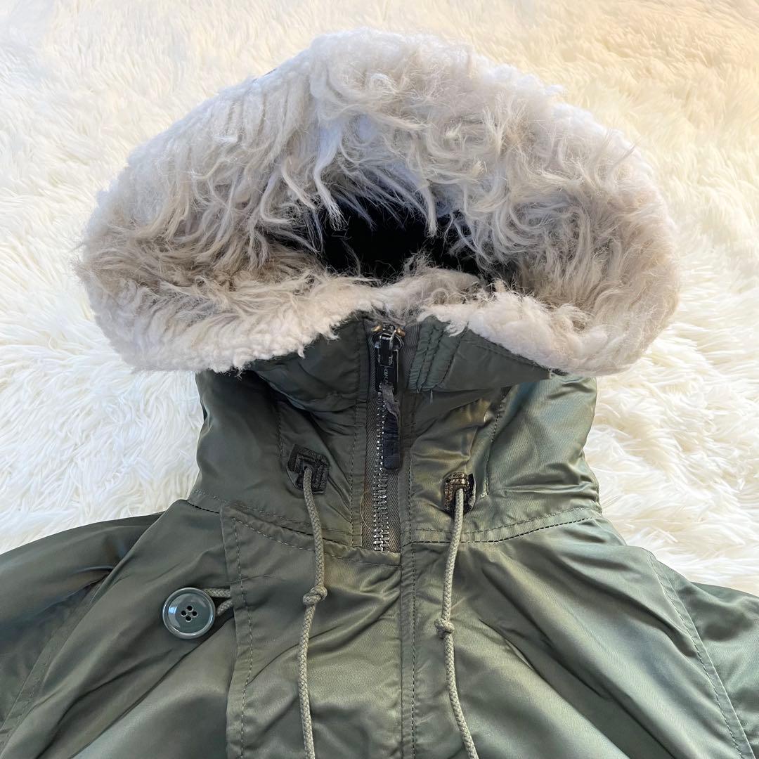 アルファインダストリーズ USA製 N-3B フライトジャケット L セージ