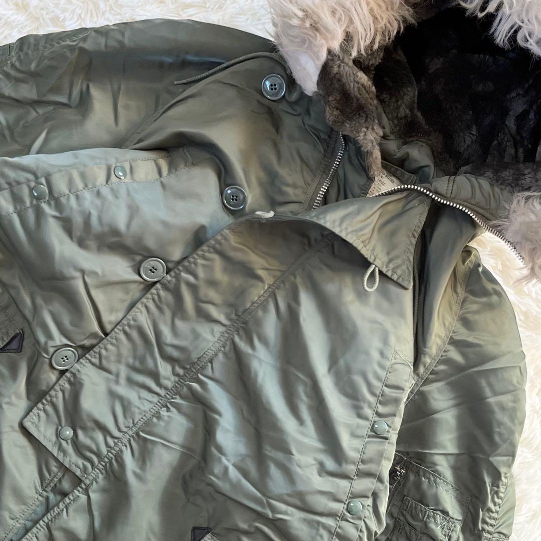 アルファインダストリーズ USA製 N-3B フライトジャケット L セージ