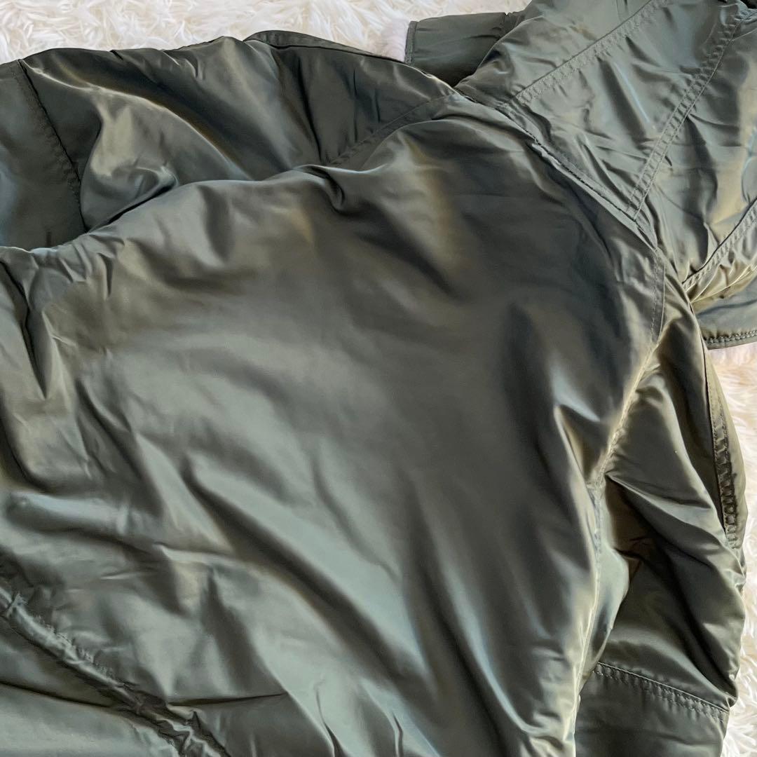 アルファインダストリーズ USA製 N-3B フライトジャケット L セージ