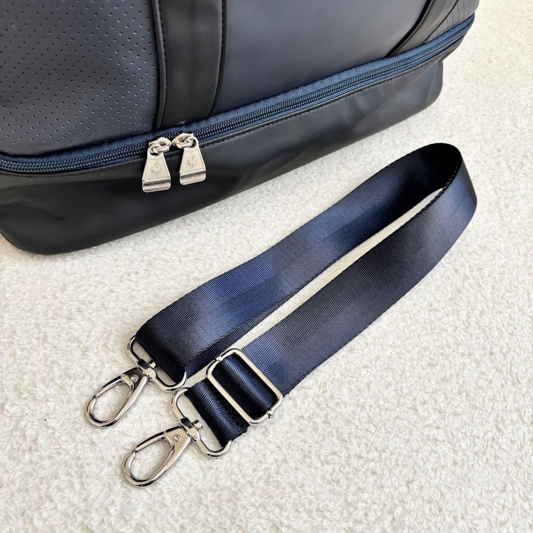 美品 ルコック 二層式 ゴルフ トートバッグ ボストンバッグ　2WAY仕様