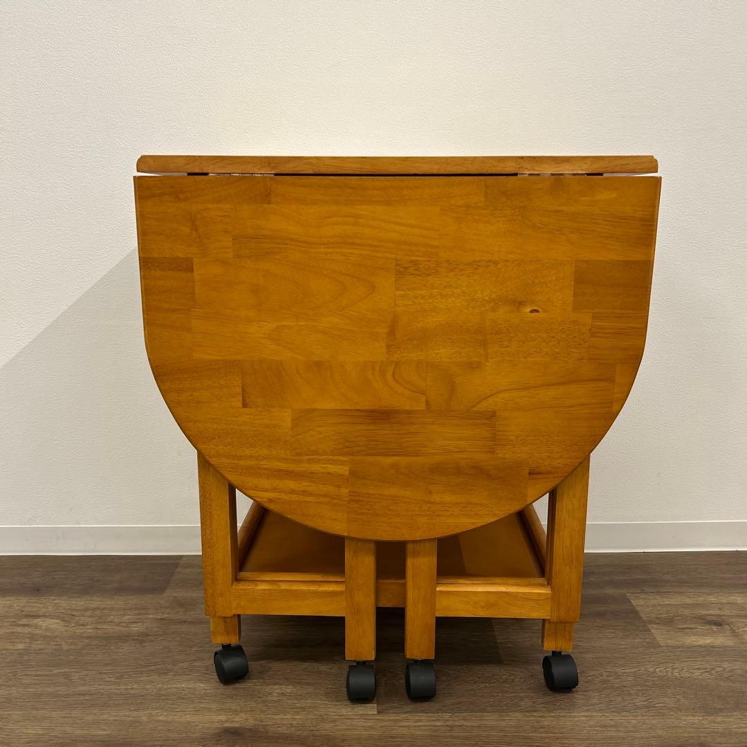 アウトレット★折畳み式キッチンワゴン キャスター付き バタフライワゴン 完成品