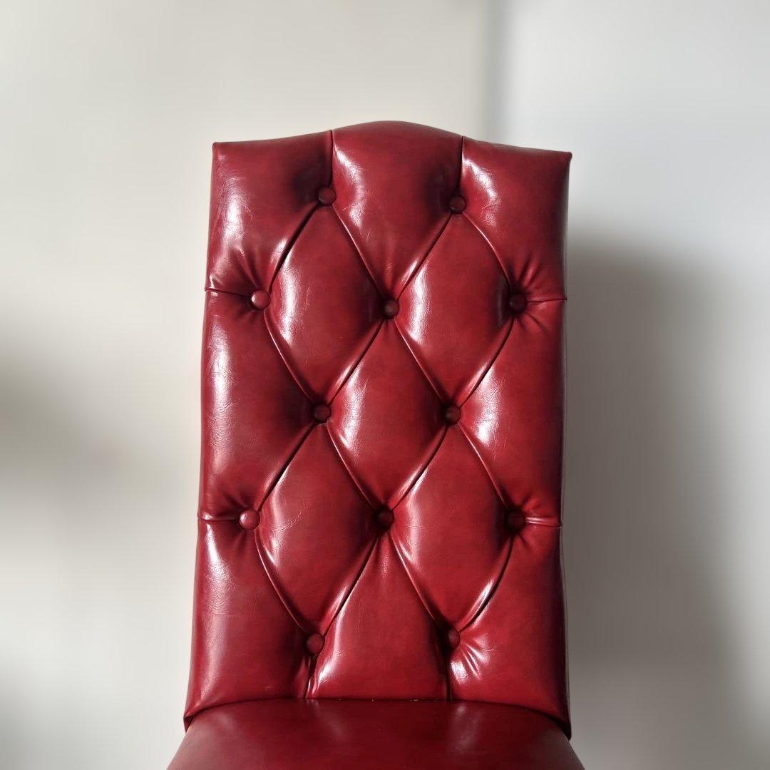 VINCENT ヴィンセント ハイバック ダイニングチェア レッド その②