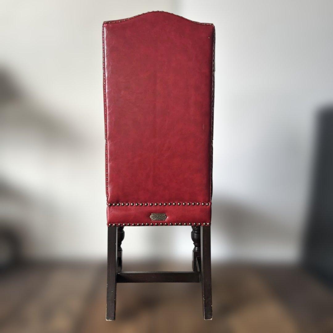 VINCENT ヴィンセント ハイバック ダイニングチェア レッド その②