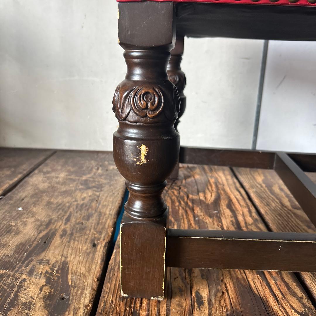 VINCENT ヴィンセント ハイバック ダイニングチェア レッド その②