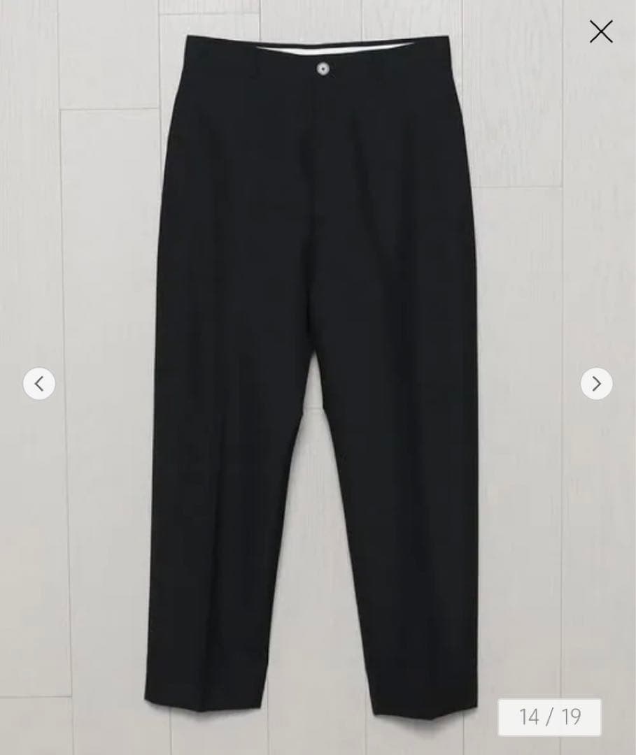 H BEAUTY&YOUTH ウール モヘヤ ストレート パンツ