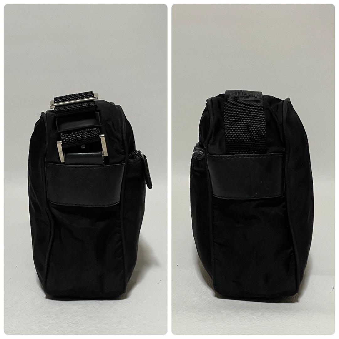 【良品】PRADA プラダ　カメラバッグ　ショルダー　ナイロン　ブラック　斜め掛