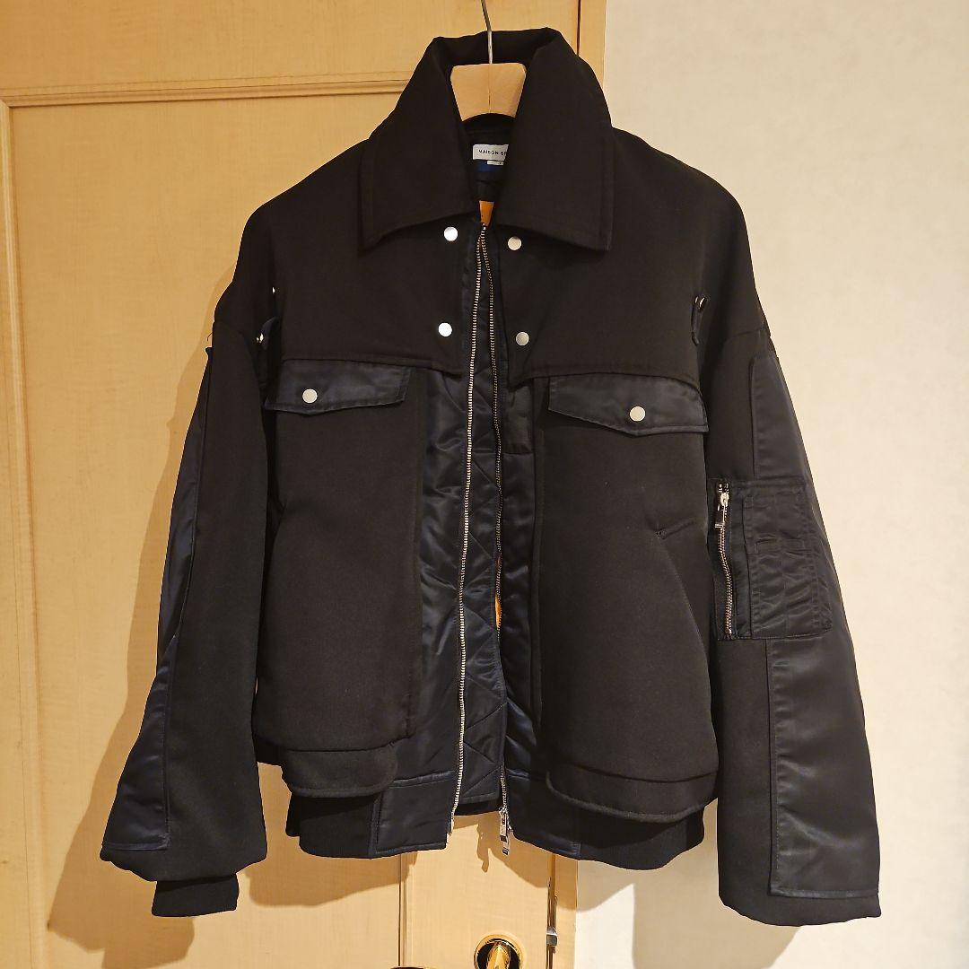 MAISON SPECIAL ブラック MA-1ジャケット