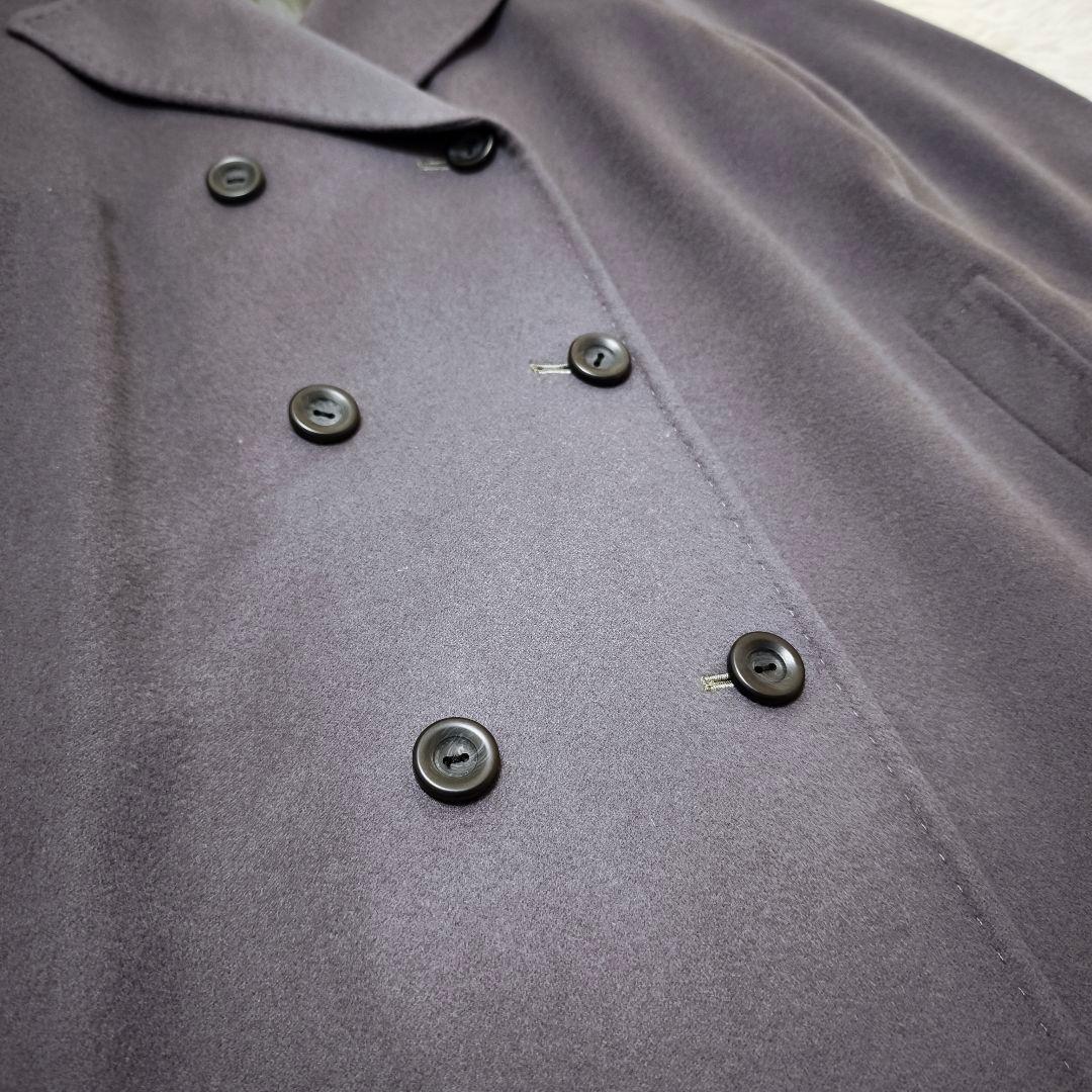 極美品 レリアン Leilianカシミヤ100%ダブルブレスト ロングコート11