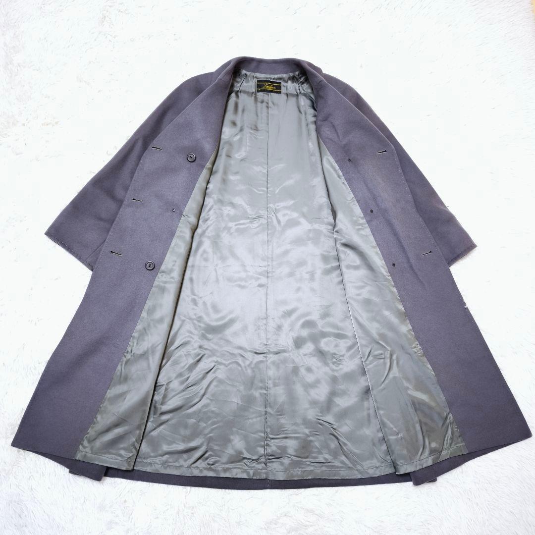 極美品 レリアン Leilianカシミヤ100%ダブルブレスト ロングコート11