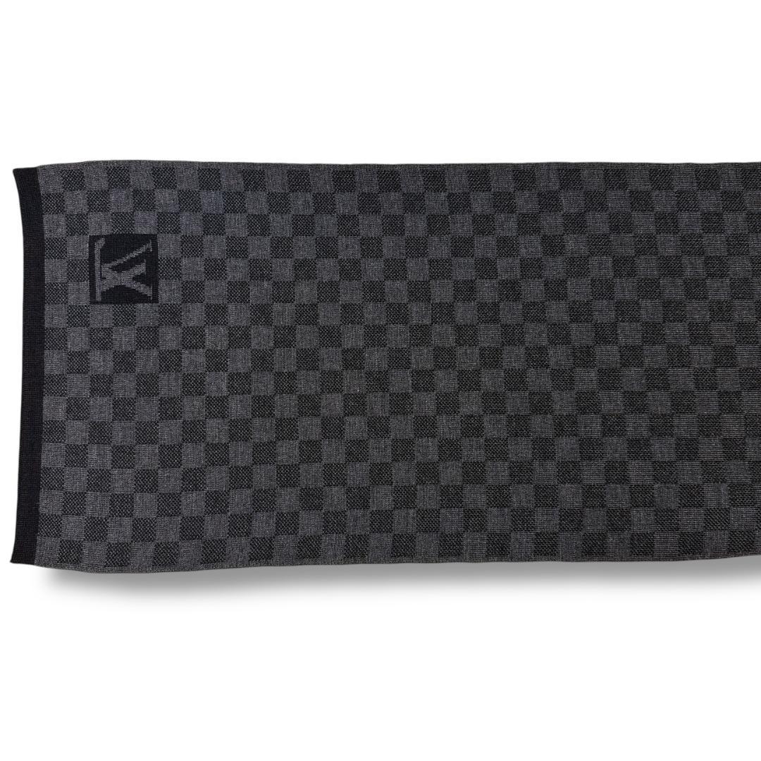 【超美品】LOUIS VUITTON ダミエ グラフィット ウール マフラー