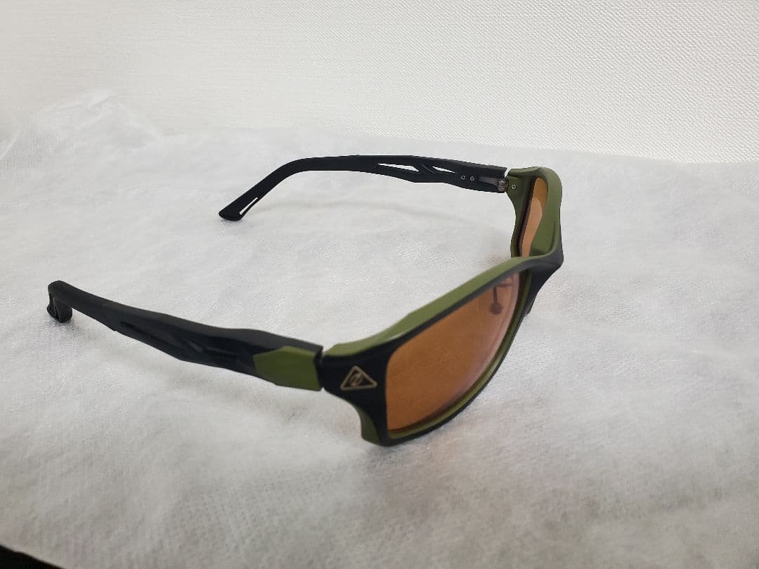 【美品】 ゼクー 偏光サングラス ステルス ラスターオレンジ タレックス