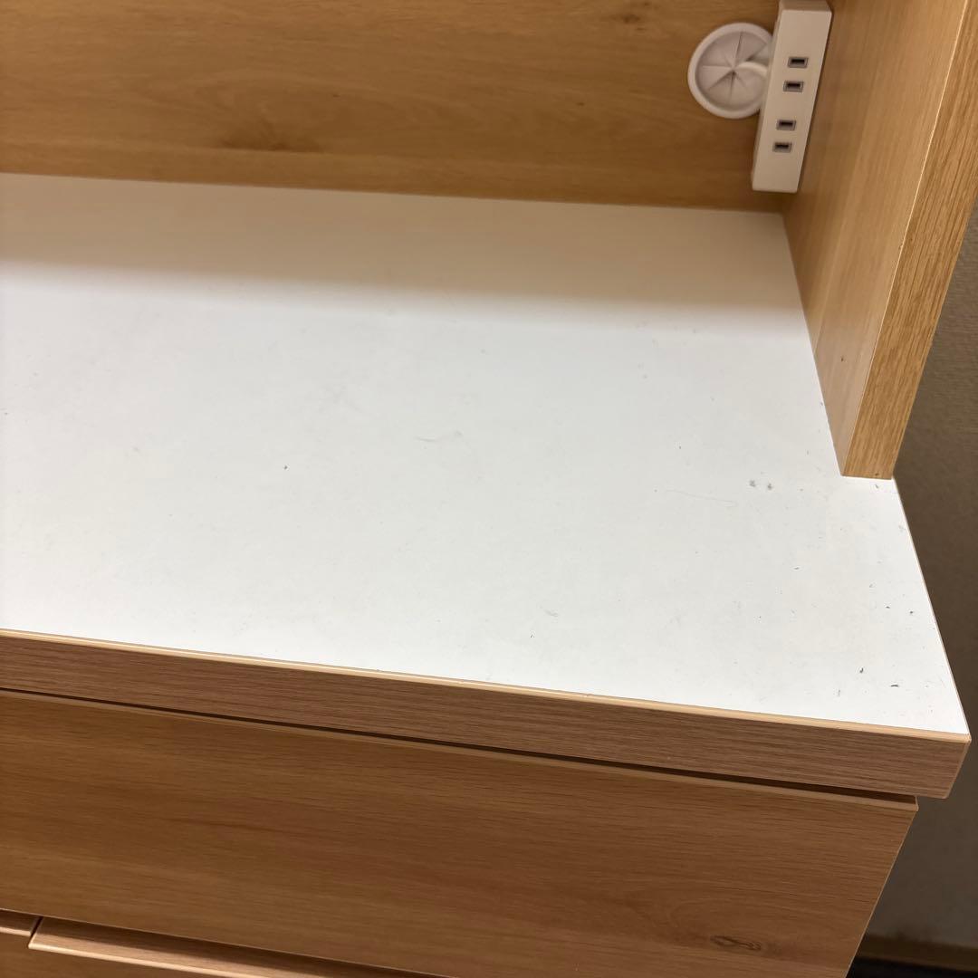 4/25まで掲載 ナチュラルウッド 食器棚 可動棚 収納力