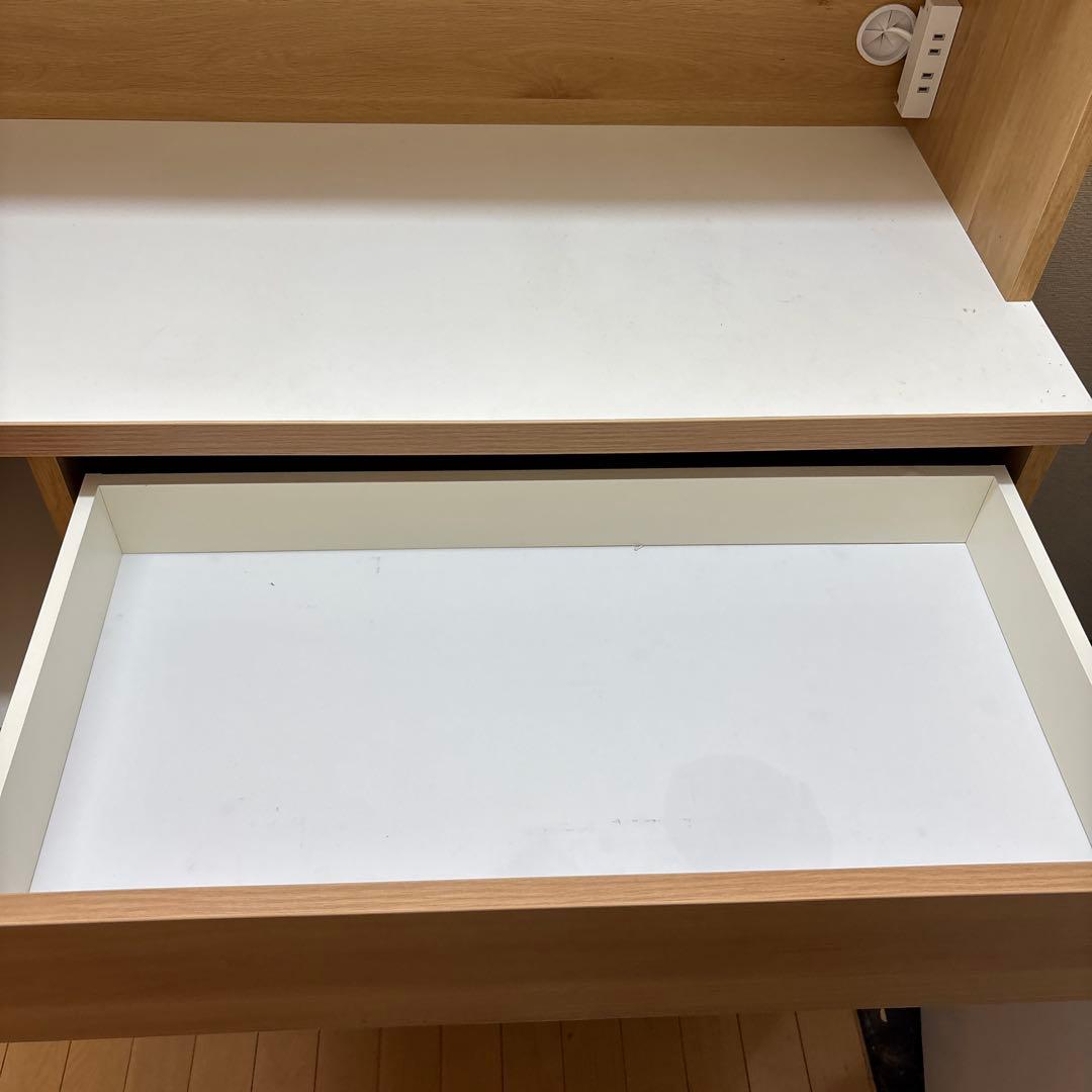 4/25まで掲載 ナチュラルウッド 食器棚 可動棚 収納力